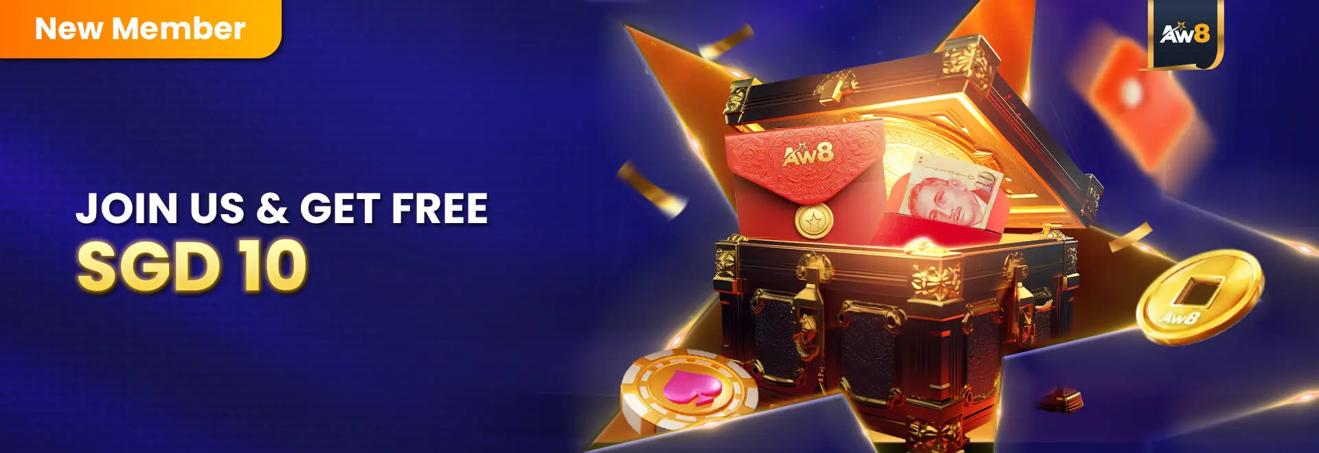 Aw8 Free Credit SGD10 For New Member